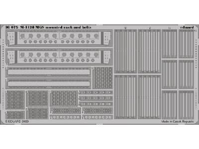  M-1128 MGS mounted rack and belts 1/35 - Afv Club - blaszki - zdjęcie 1