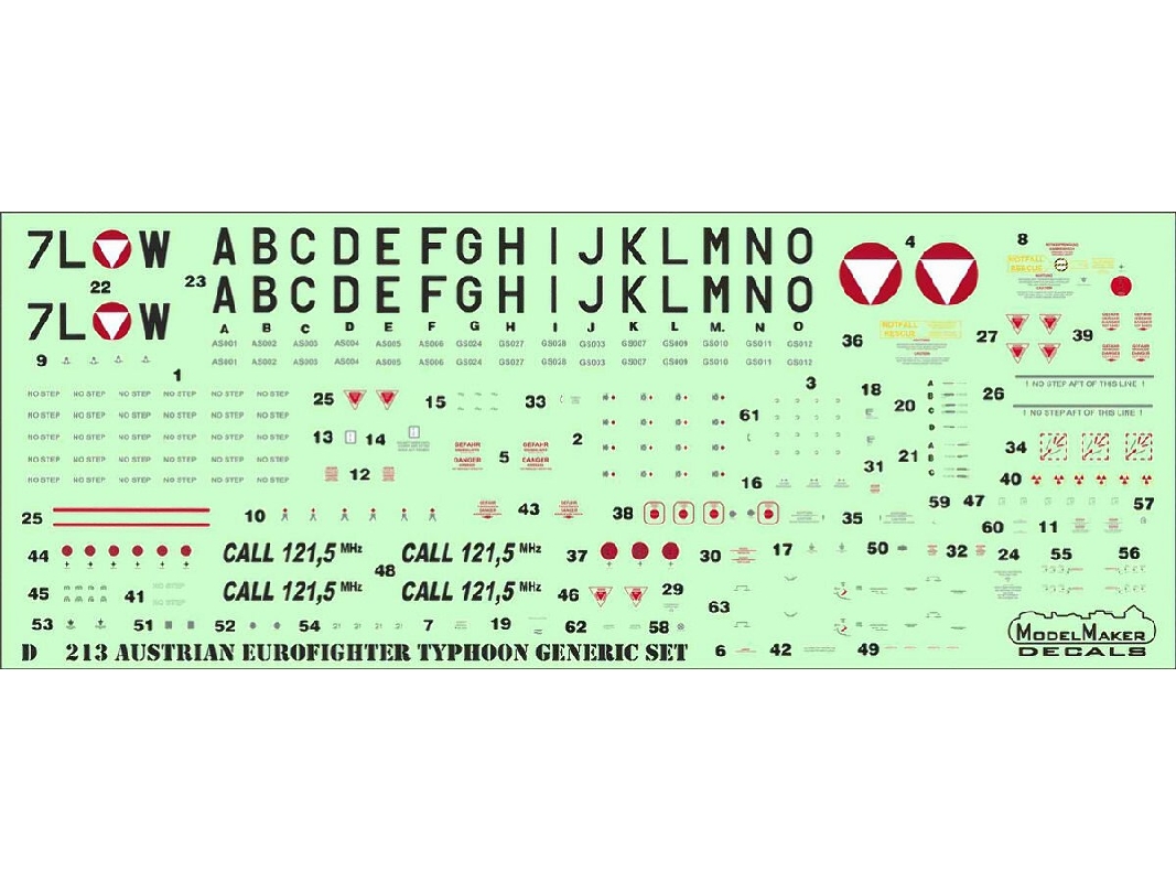 Austrian Eurofighter Typhoon Generic Set - zdjęcie 1