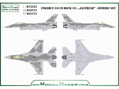 Polish F-16 C/D Block 52+ Jastrząb - Generic Set - zdjęcie 1