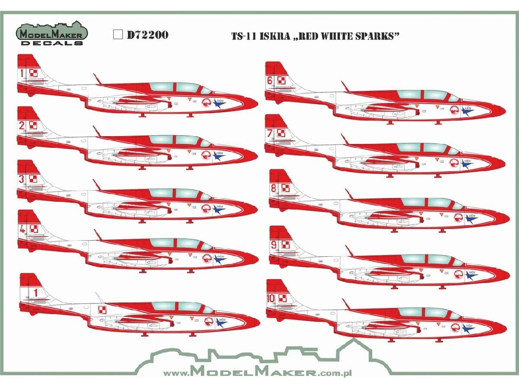 Pzl Ts-11 Iskra "red White Sparks" - zdjęcie 1