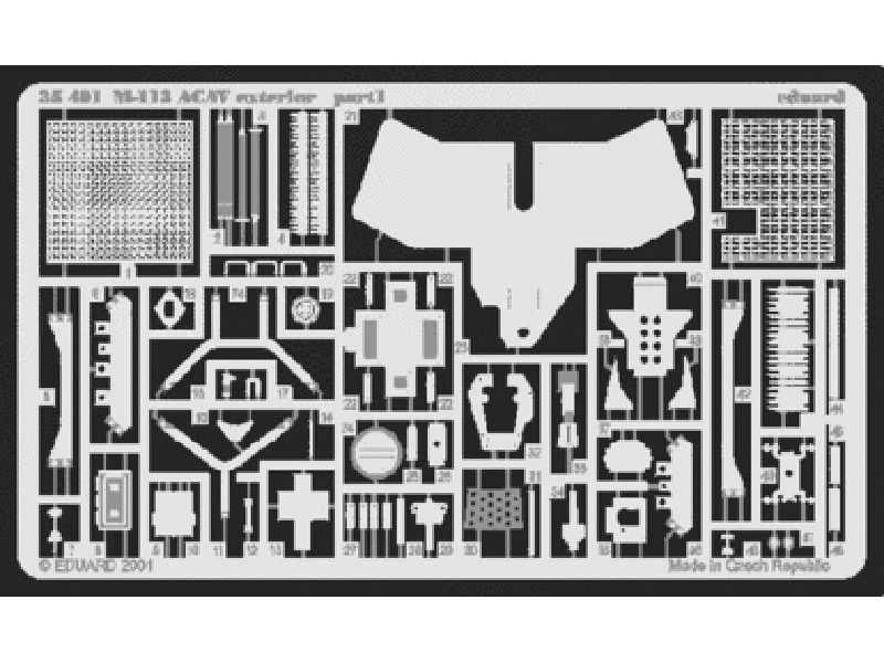 M-113 ACAV exterior 1/35 - Tamiya - blaszki - zdjęcie 1 M-113 ACAV exterior 1/35 - Tamiya - blaszki - zdjęcie 1