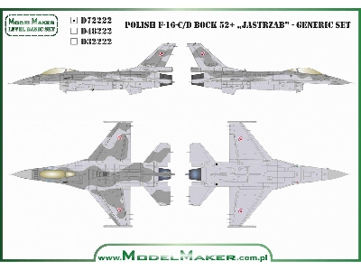Polish F-16 C/D Block 52+ Jastrząb - Generic Set - zdjęcie 1