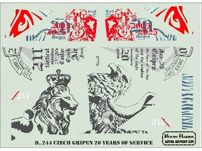 Czech Gripen 20 Years Of Service (For Italeri) - zdjęcie 3
