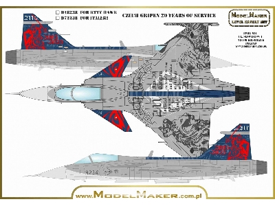 Czech Gripen 20 Years Of Service (For Italeri) - zdjęcie 4
