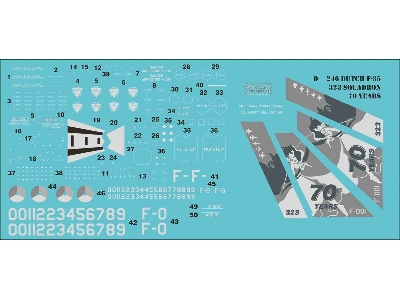 Lockheed Martin F-35 A Lightning Ii - 70. Anniversary Of Dutch 323 Squadron (For Tamiya Kits) - zdjęcie 2