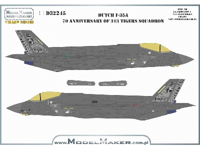 Lockheed Martin F-35 A Lightning Ii - 70. Anniversary Of Dutch 313 Tigers Squadron - zdjęcie 4
