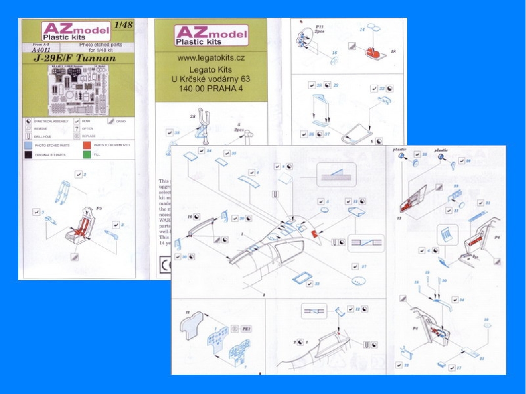 Saab J-29 E/F Tunnan - Interior & Exterior Detail Set - zdjęcie 1