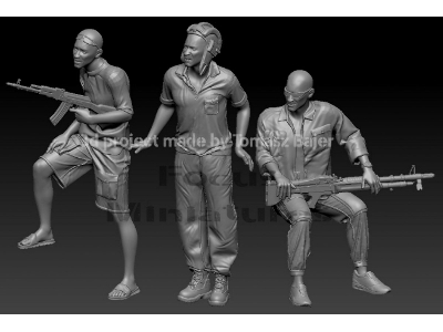 Somalia Fighters (3 Figures) - zdjęcie 2