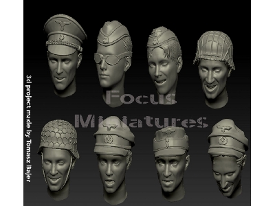 Heads Ww2 German Set - zdjęcie 1