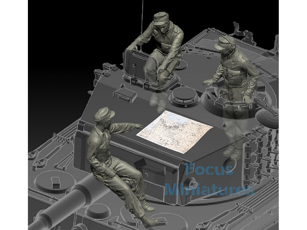 "which Direction" Ww2 German Tankers Set For Tiger I Late 1944 - zdjęcie 1