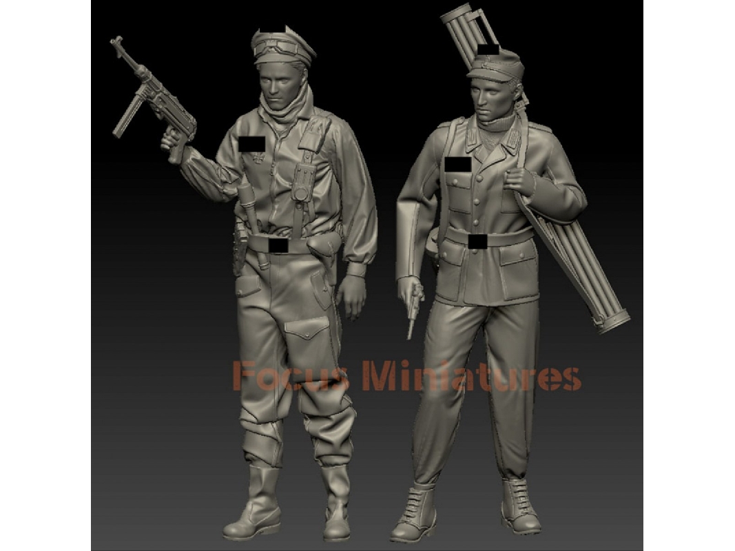 German Ww2 Elite Soldiers (1945) - 2 Figures - zdjęcie 1