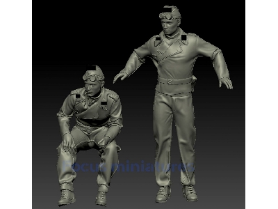 Operation Barbarossa 1941 - German Tanker Set (2 Figures) - zdjęcie 1