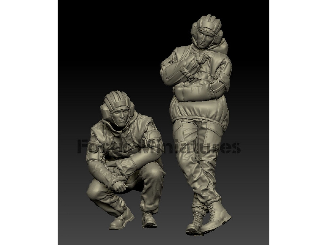 Modern Ukrainian Tank Crew Set 1 (2 Figures) - zdjęcie 1
