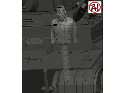 German Wwii Dak - Tiger Tank Crew Set (2 Figures + 1 Half-figure / 3d-printed) - zdjęcie 3