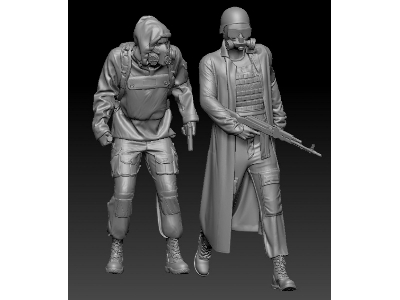 'stalker Set 1' - Post Apo Fighters Set (2 Figures) - zdjęcie 1