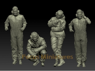 Modern Ukrainian Tank Crew Set No.1 (4 Figures) - zdjęcie 1