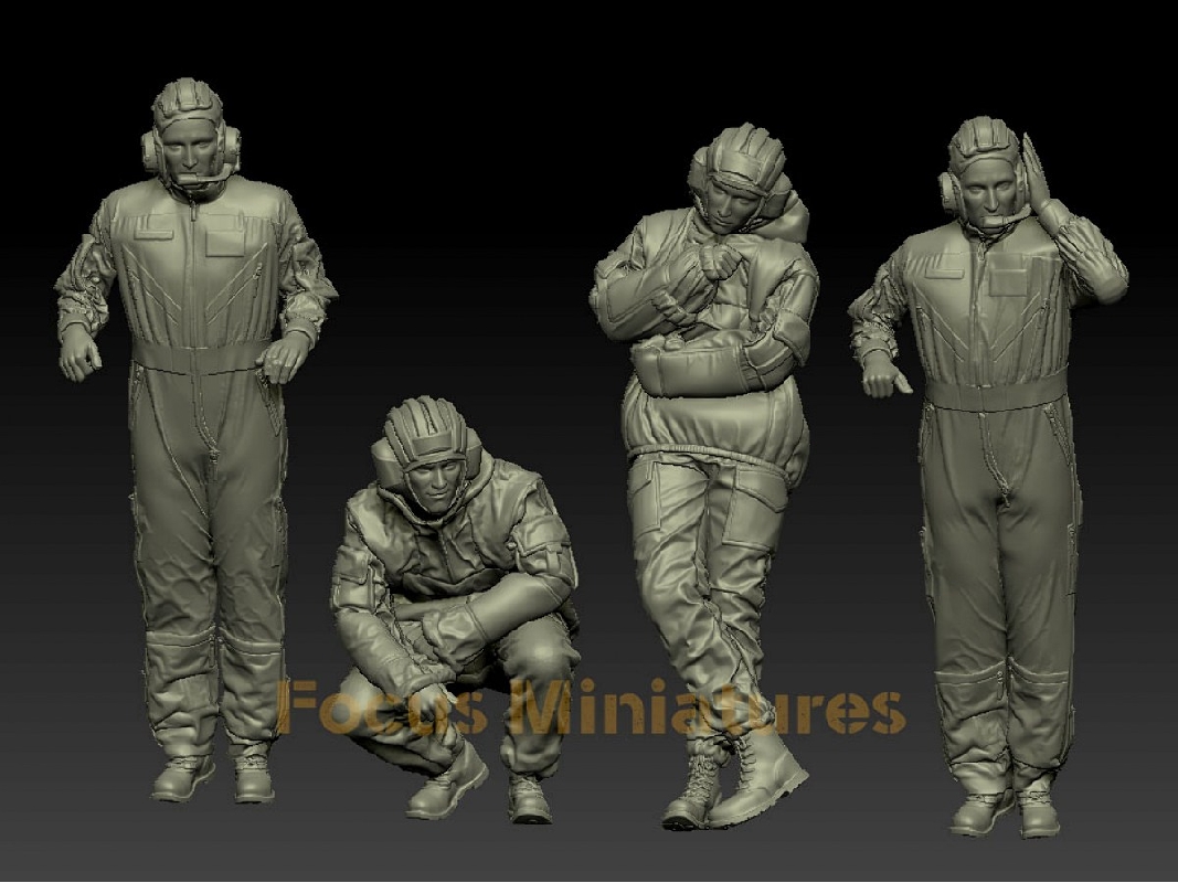 Modern Ukrainian Tank Crew Set No.1 (4 Figures) - zdjęcie 1