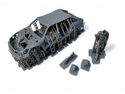 Abandoned Car + Figure Set 2 (3d-printed) - zdjęcie 2