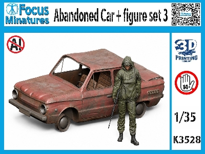 Abandoned Car+ Figure Set 3 (3d-printed) - zdjęcie 1