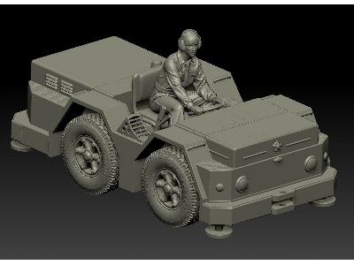 Russian Naval 10-ton Tractor & Driver - zdjęcie 1