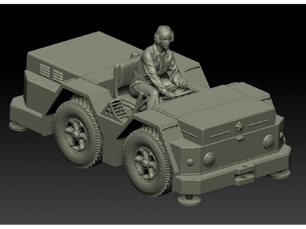 Russian Naval 10-ton Tractor & Driver - zdjęcie 1