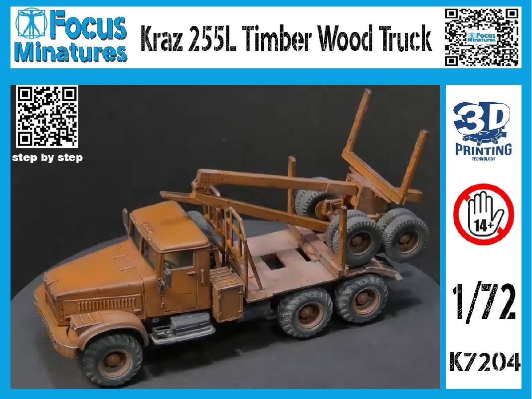 Kraz 255l Timber Wood Truck - zdjęcie 1