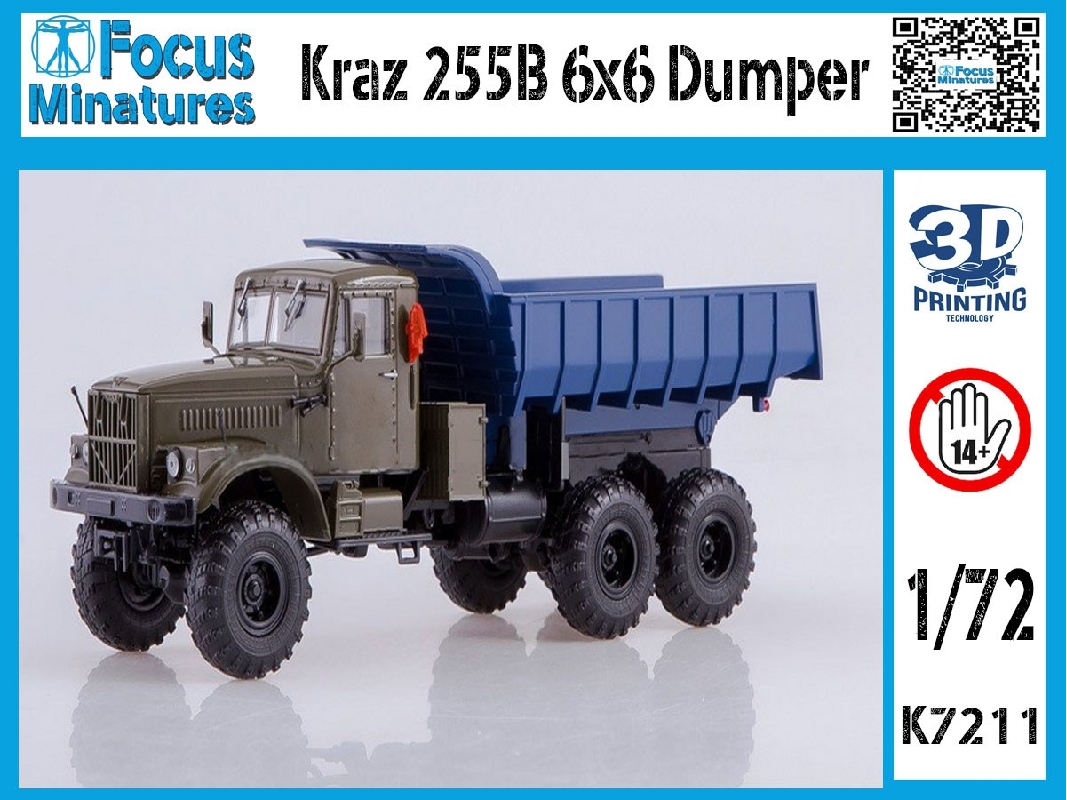 Kraz 255b 6x6 Dumper Truck - zdjęcie 1