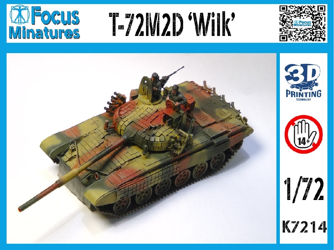 T-72m2d "wilk" With 2 Figures - Polish Prototype Mbt - zdjęcie 1