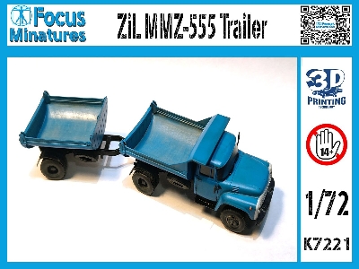 Zil Mmz 555 With Trailer (3d-printed) - zdjęcie 1