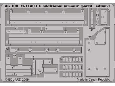  M-1130 CV additional armour 1/35 - Trumpeter - blaszki - zdjęcie 4