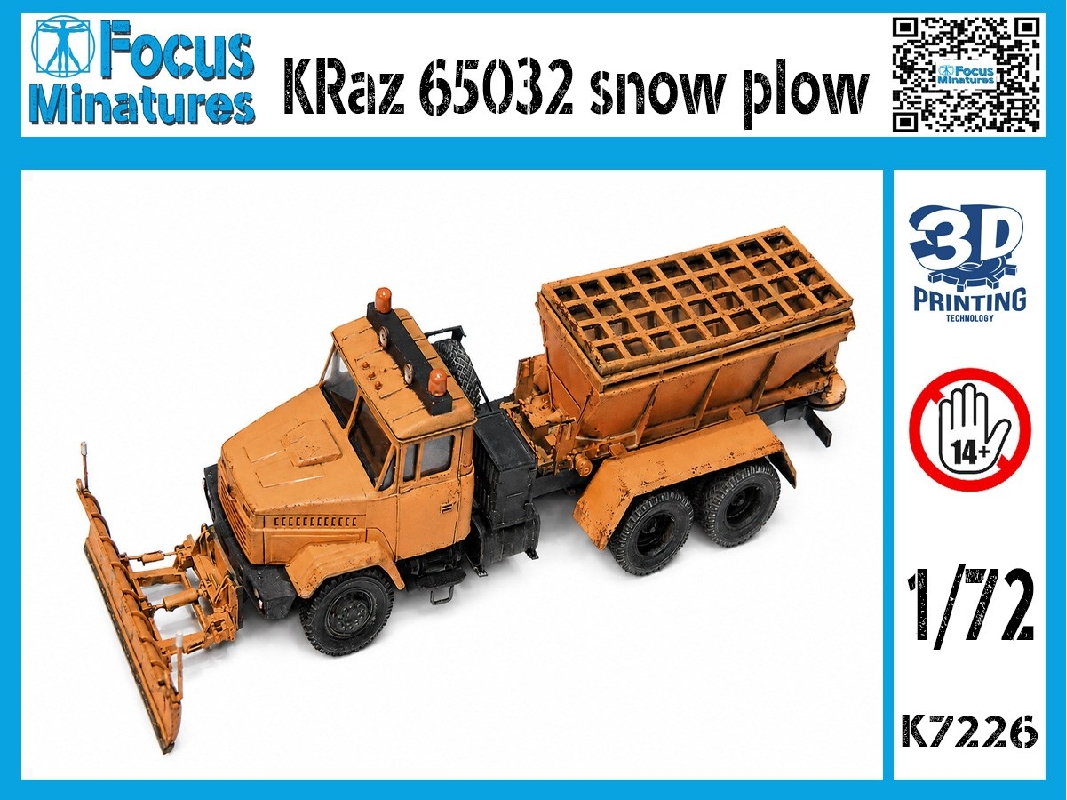 Kraz 65032 Snow Plow (3d-printed) - zdjęcie 1