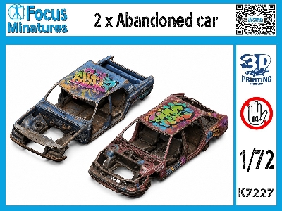 Abandoned Car (2 Pcs / 3d-printed) - zdjęcie 1