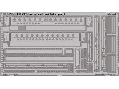  M-1130 CV Mounted rack and belts 1/35 - Trumpeter - blaszki - zdjęcie 1