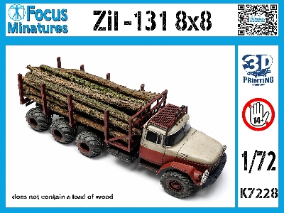 Zil-131 (8x8) - Wood Transport (3d-printed) - zdjęcie 1