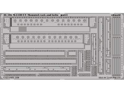  M-1130 CV Mounted rack and belts 1/35 - Trumpeter - blaszki - zdjęcie 2