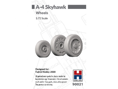 Douglas A-4 Skyhawk - Wheels Set (For Fujimi And Hobby 2000 Kits / 3d-printed) - zdjęcie 1