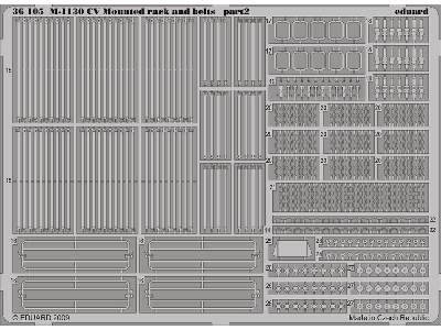  M-1130 CV Mounted rack and belts 1/35 - Trumpeter - blaszki - zdjęcie 3