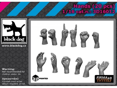 Hands (20 Pcs / 3d-printed) - zdjęcie 1