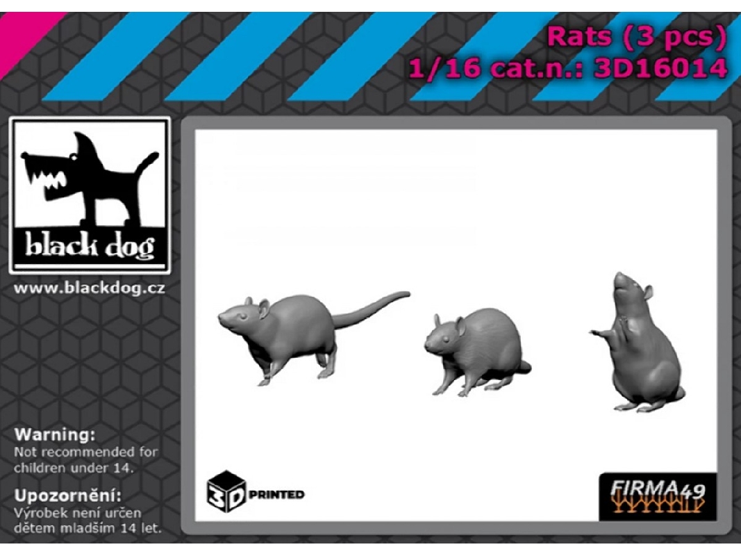 Rats (3 Pcs / 3d-printed) - zdjęcie 1