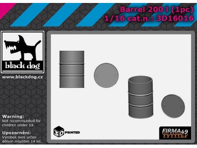 Barrel 200 L (1 Piece / 3d-printed) - zdjęcie 1