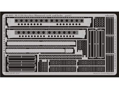  M-1130 rack and belts 1/35 - Afv Club - blaszki - zdjęcie 2