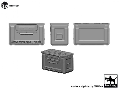 Ammo Box Cal.50 M2 (2 Pcs / 3d-printed) - zdjęcie 2