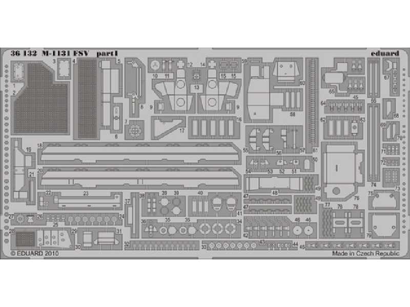 M-1131 FSV 1/35 - Trumpeter - blaszki - zdjęcie 1 M-1131 FSV 1/35 - Trumpeter - blaszki - zdjęcie 1