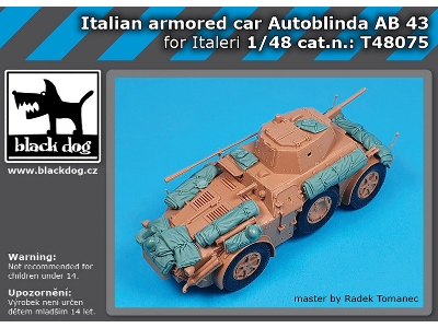 Italian Armored Car Autoblinda Ab 43 - Accessories Set (For Italeri Kits) - zdjęcie 1