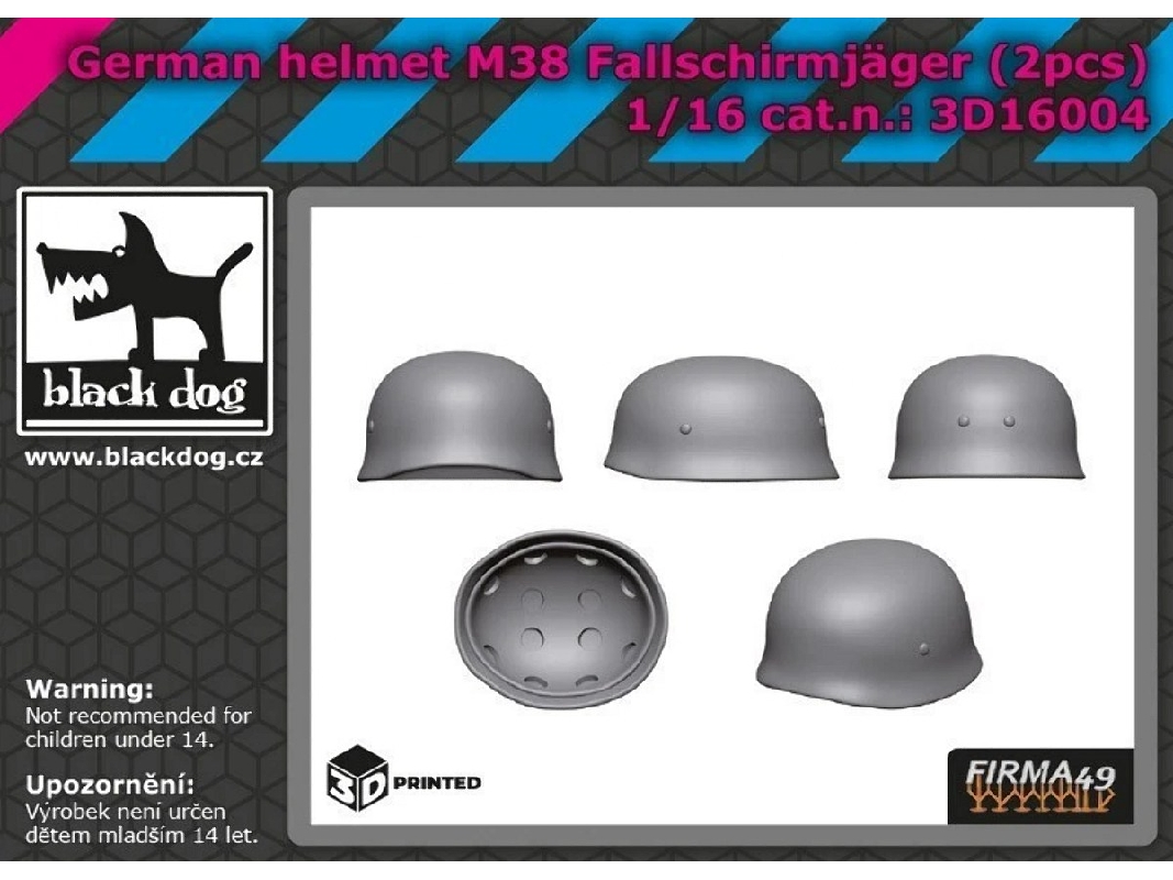German Helmet M38 Fallschirmjaeger (2 Pcs / 3d-printed) - zdjęcie 1