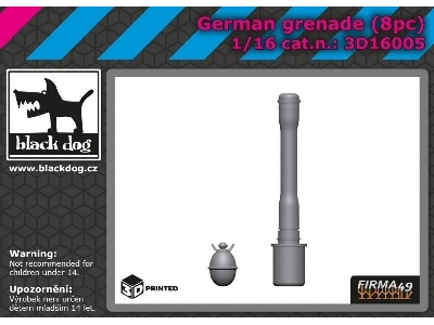 German Grenades (8 Pcs / 3d-printed) - zdjęcie 1