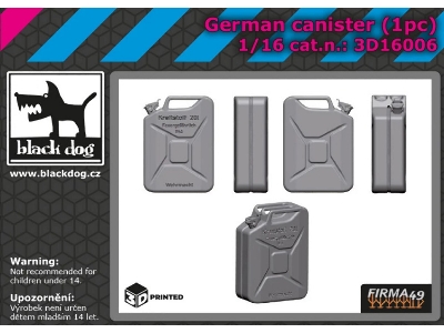 German Canister (1 Piece / 3d-printed) - zdjęcie 1
