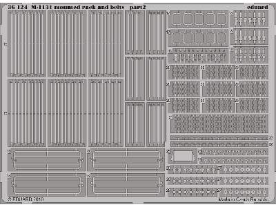  M-1131 mounted rack and belts 1/35 - Trumpeter - blaszki - zdjęcie 3