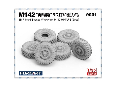 M142 Himars - 3d Printed Sagged Wheels (6 Pcs) - zdjęcie 1