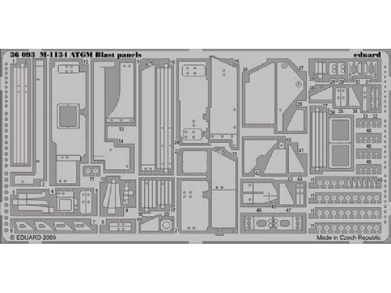 M-1134 ATGM blast panels 1/35 - Trumpeter - blaszki - zdjęcie 1 M-1134 ATGM blast panels 1/35 - Trumpeter - blaszki - zdjęcie 1